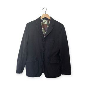 Comme Des Garçons HOMME Black Wool Jacket, Size XS, AW2017